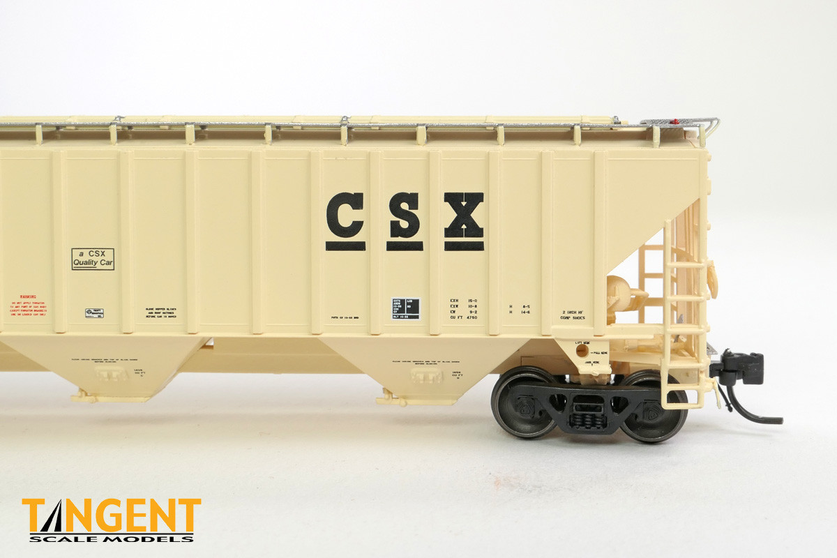 Tangent Scale Models N 81010-05 Trinity Industries Inc 4750CuFt Covered Hopper CSX 'Delivery 10-1988' CSXT #259096