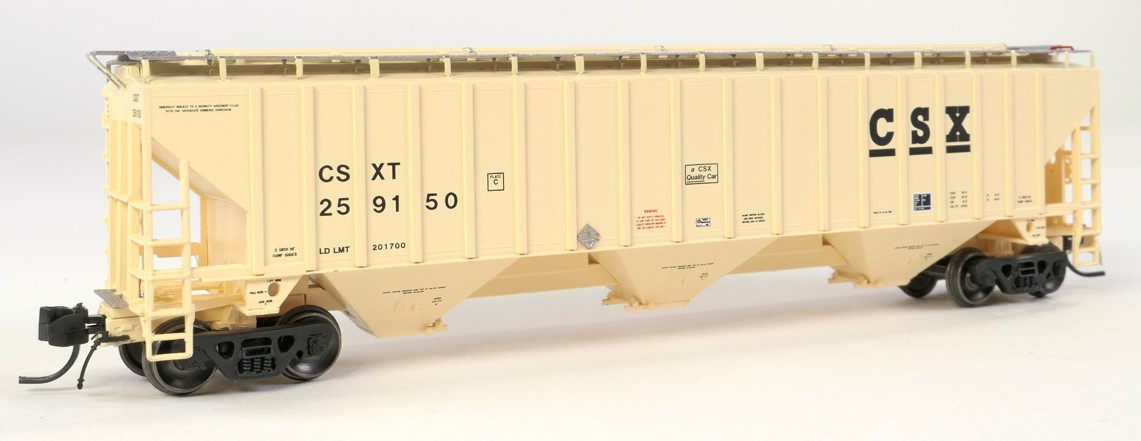 Tangent Scale Models N 81010-10 Trinity Industries Inc 4750CuFt Covered Hopper CSX 'Delivery 10-1988' CSXT #259162