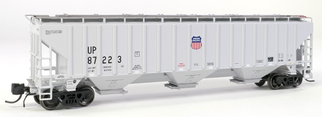 Tangent Scale Models N 81012-06 Trinity Industries Inc 4750CuFt Covered Hopper Union Pacific 'Delivery Gray 10-1993' UP #87241