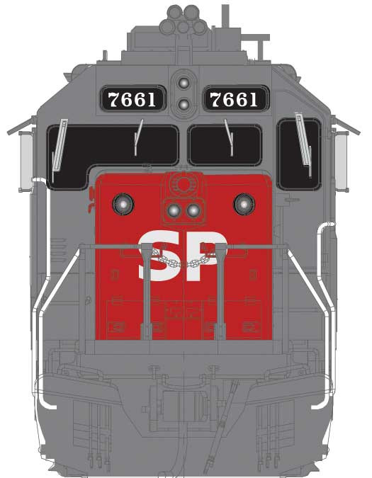 Atlas Master Gold Series HO 10004253 DCC/ESU LokSound V5 Equipped EMD GP40-2 Locomotive Southern Pacific SP #7661