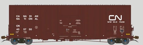 Aurora Miniatures HO 317001 Transcona Shops 50' Plate F Boxcar Canadian National 2003 Version w/ Dots CN #405750