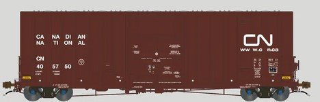 Aurora Miniatures HO 317007 Transcona Shops 50' Plate F Boxcar Canadian National 2003 Version w/ Dots CN #405805