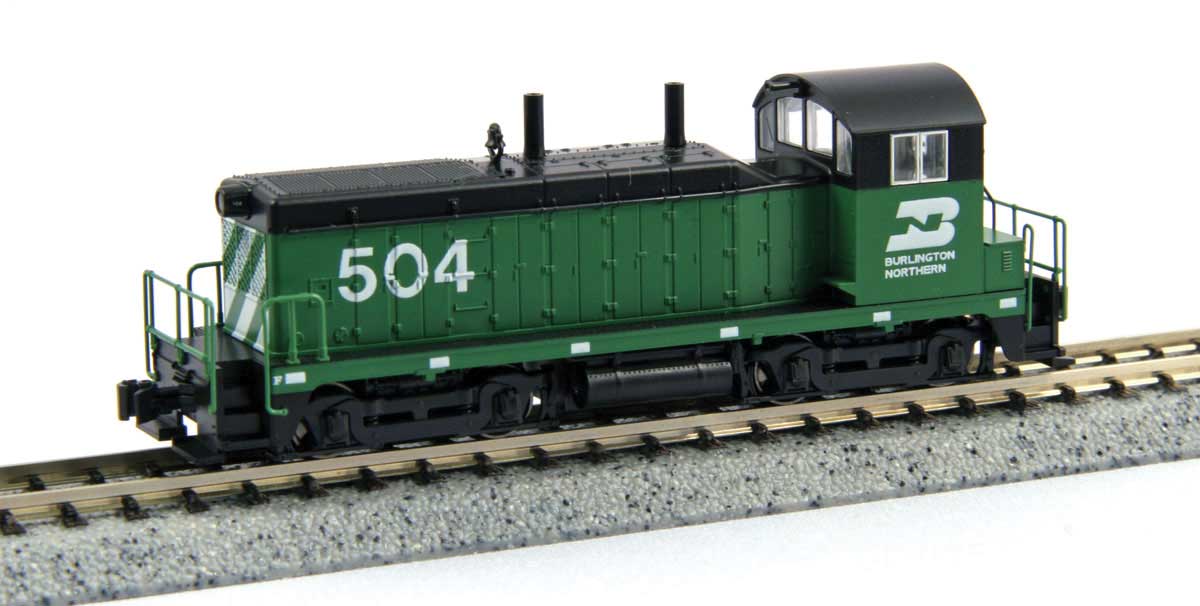 Kato N 176-4377 DCC Ready EMD NW2 Locomotive Burlington Northern BN #534