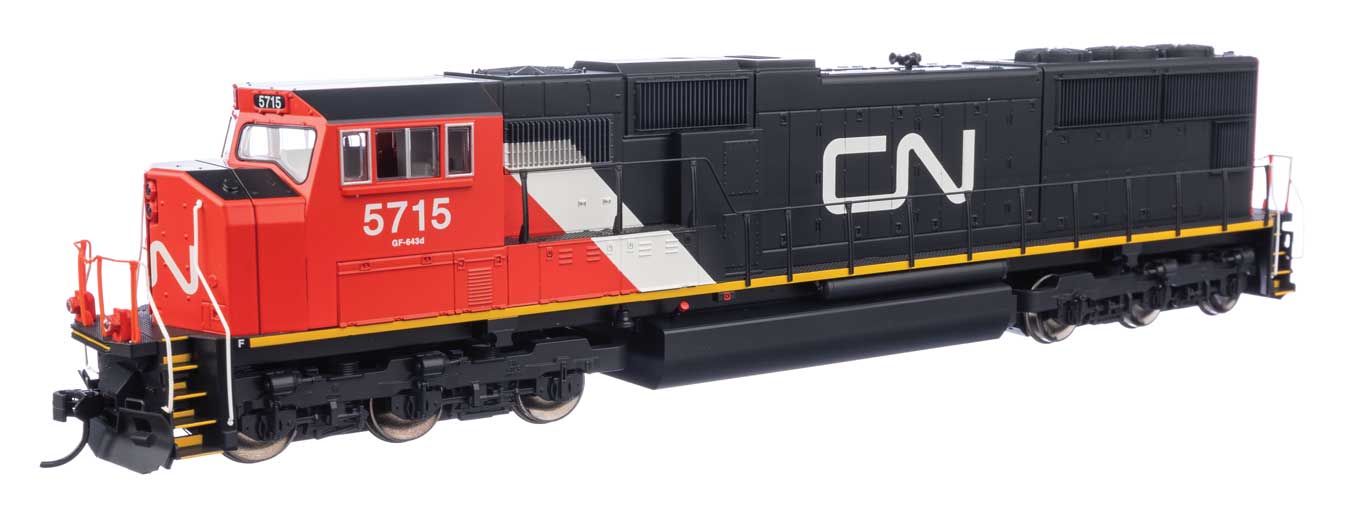 Walthers Mainline HO 910-21006 DCC/ESU LokSound V5 Equipped EMD SD75I Canadian National CN #5715