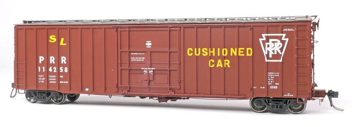 Tangent Scale Models HO 14026-03 PRR Shops X58 Plug Door Boxcar Pennsylvania Railroad 'Delivery 12-1965 X58B SL' PRR #114260