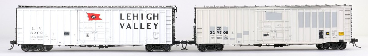 Tangent Scale Models HO 14036-08 PRR Shops X58 Plug Door Boxcar Lehigh Valley 'Delivery 12-1965 X58B' LV #8235