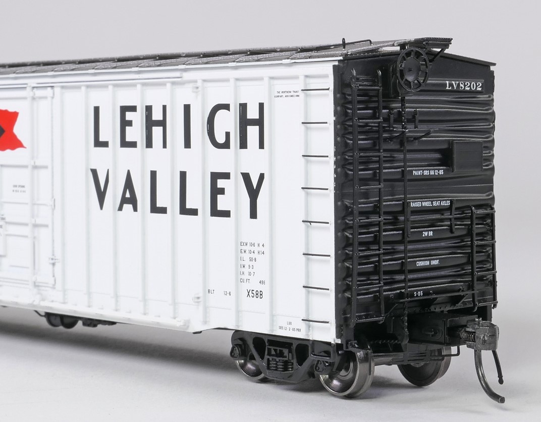 Tangent Scale Models HO 14036-10 PRR Shops X58 Plug Door Boxcar Lehigh Valley 'Delivery 12-1965 X58B' LV #8240