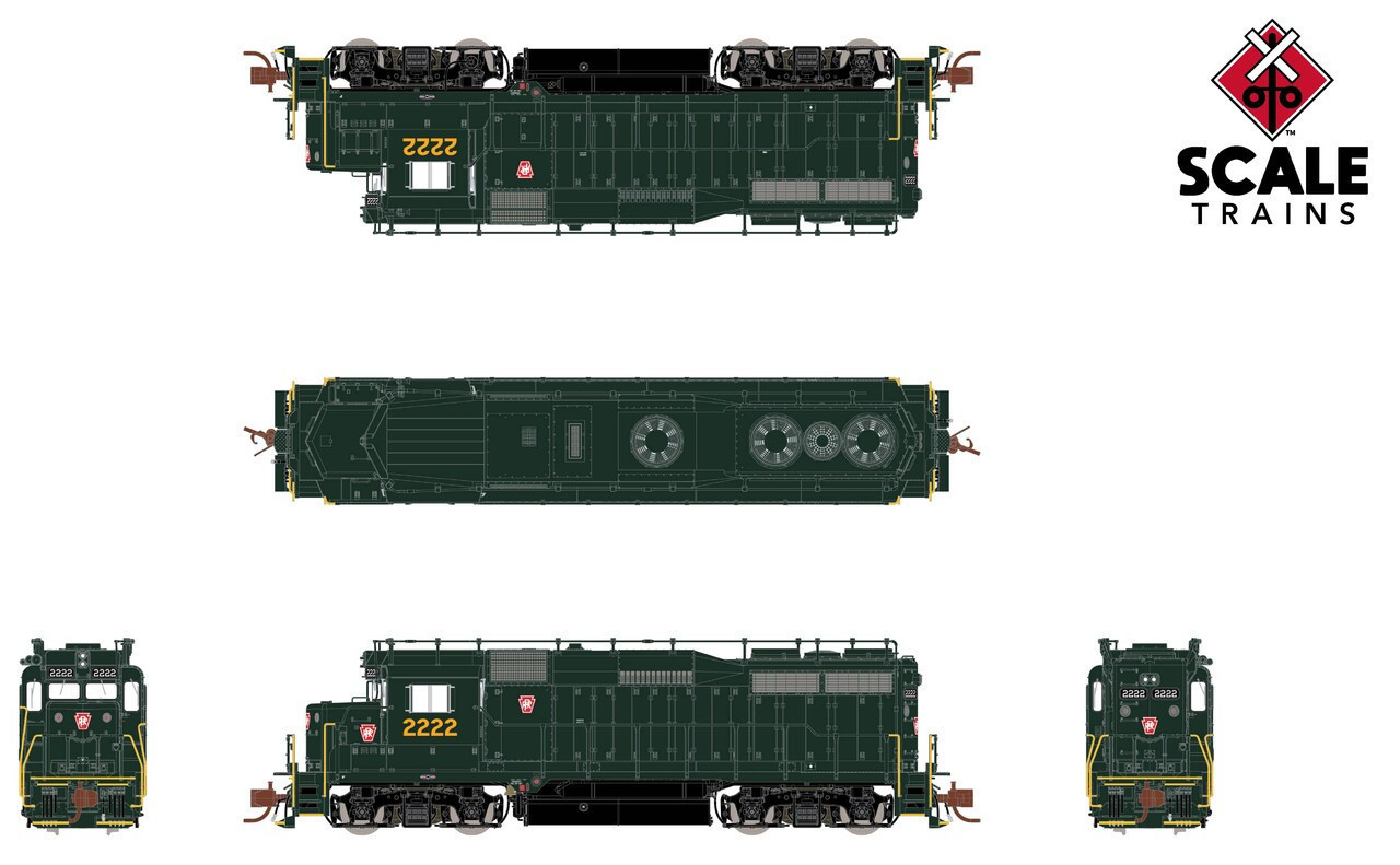 ScaleTrains Rivet Counter N SXT39980 DCC Ready EMD GP30 Locomotive Pennsylvania Railroad with Trainphone PRR #2248