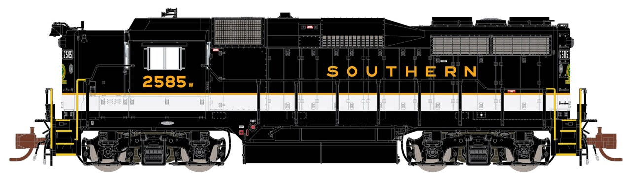 ScaleTrains Rivet Counter N SXT39985 DCC/ESU LokSound 5 Equipped EMD GP30 Locomotive Southern/Dulux "Partial Barricade Striping" SOU #2588