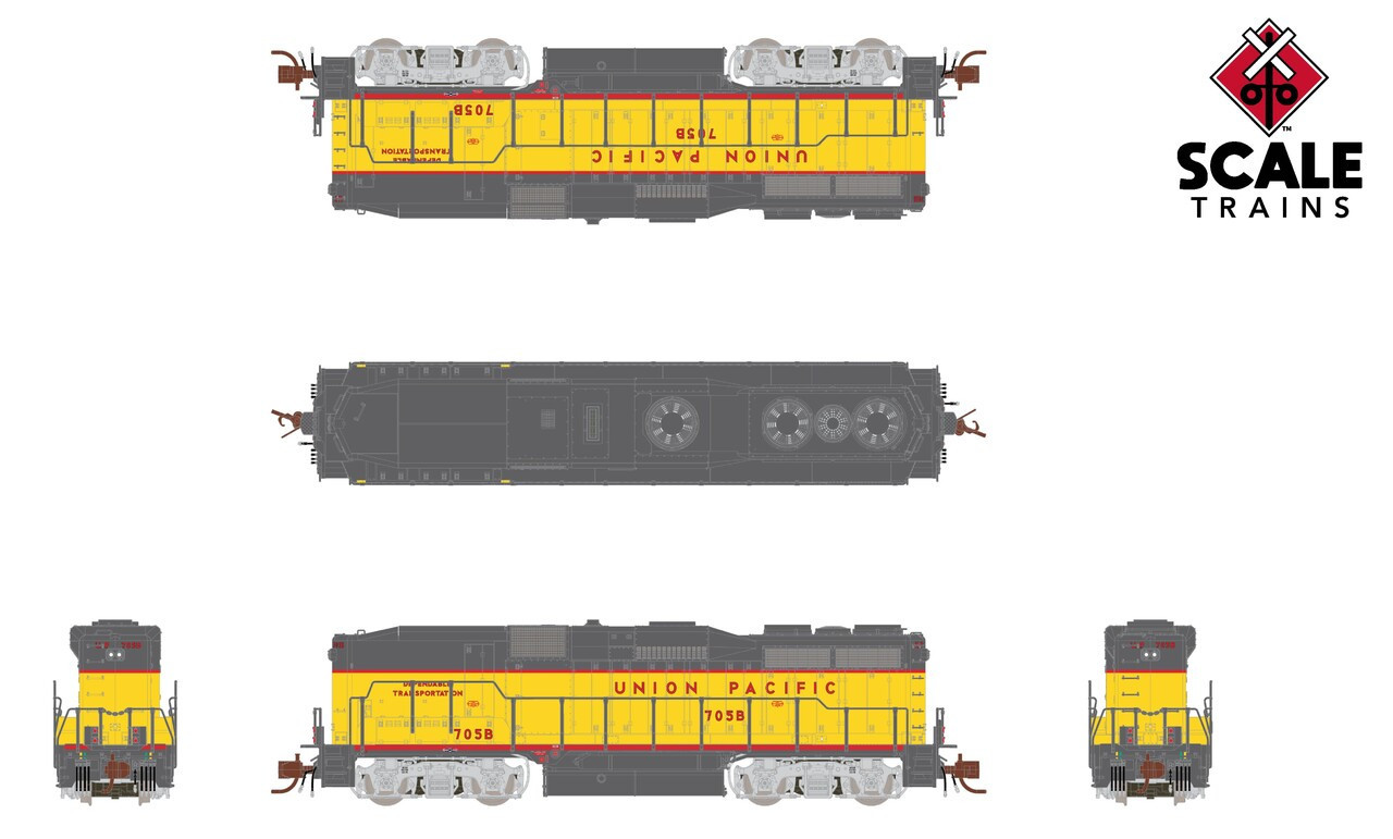 ScaleTrains Rivet Counter N SXT40010 DCC Ready EMD GP30B Freight Locomotive Union Pacific "Dependable Transportation" UP #726B