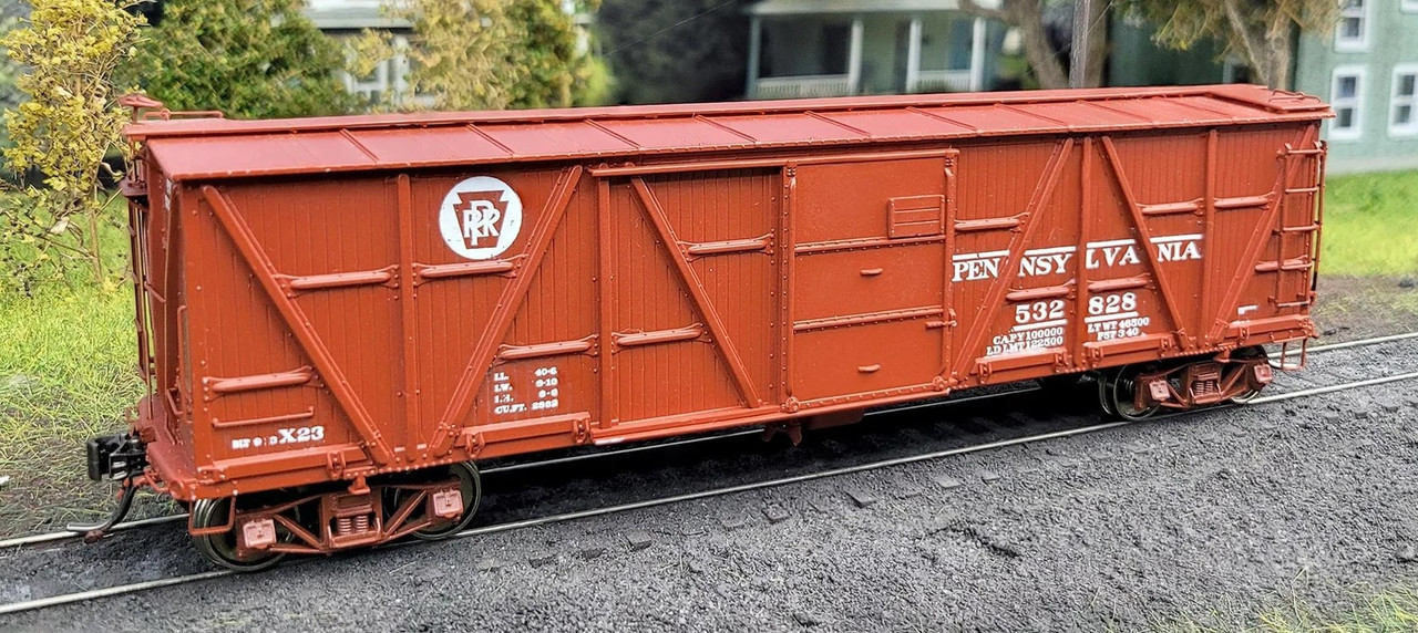 Rapido Trains Inc HO 177004A PRR X23 Wood Boxcar Pennsylvania RR