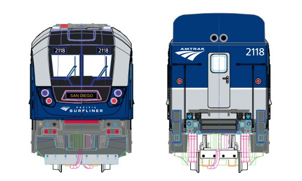 Kato N 106-9002 Pacific Surfliner Add-On 4-Piece Set