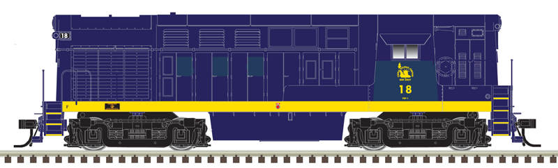 Atlas Master Silver Series N 40005520 DCC Ready Fairbanks-Morse H16-44 Locomotive Jersey Central #18
