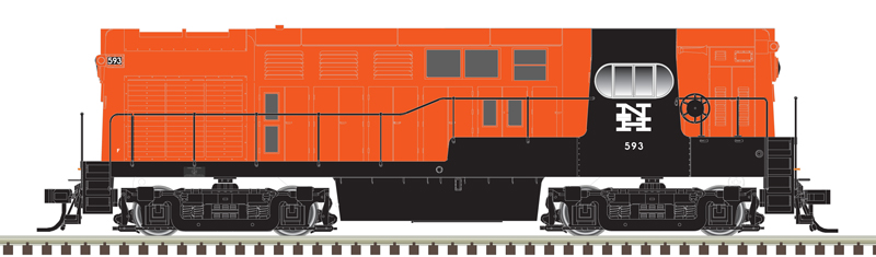 Atlas Master Silver Series N 40005522 DCC Ready Fairbanks-Morse H16-44 Locomotive New Haven 'Post McGinnis' NH #593