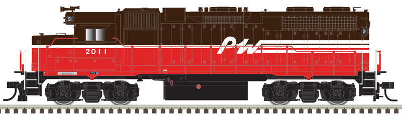 Atlas Master Silver Series N 40005610 DCC Ready EMD GP38 Locomotive w/DBs & F/R Ditch Lights Providence & Worcester P&W #2011