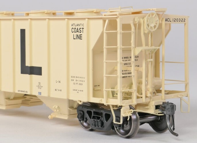 Tangent Scale Models HO 35160-06 Pullman-Standard 2929 Covered Hopper Atlantic Coast Lines 'Delivery Beige 8-1965' ACL #120190