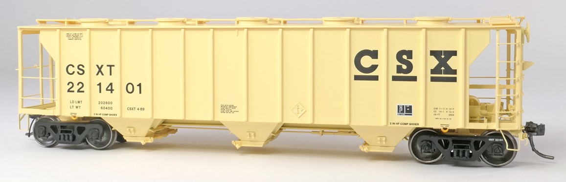 Tangent Scale Models HO 35161-01 Pullman-Standard 2929 Covered Hopper CSX 'Repaint 1989' CSXT #221069