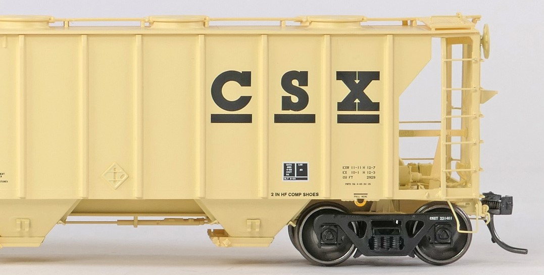 Tangent Scale Models HO 35161-04 Pullman-Standard 2929 Covered Hopper CSX 'Repaint 1989' CSXT #221136