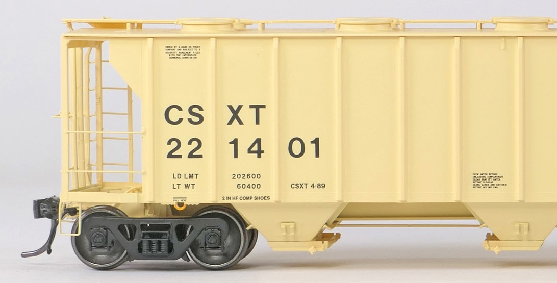 Tangent Scale Models HO 35161-08 Pullman-Standard 2929 Covered Hopper CSX 'Repaint 1989' CSXT #221569