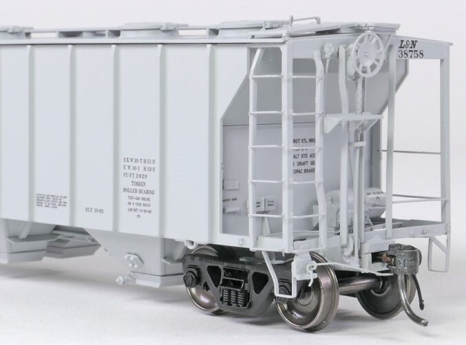 Tangent Scale Models HO 35162-12 Pullman-Standard 2929 Covered Hopper Louisville and Nashville 'Delivery Gray 10-1963' L&N #38783