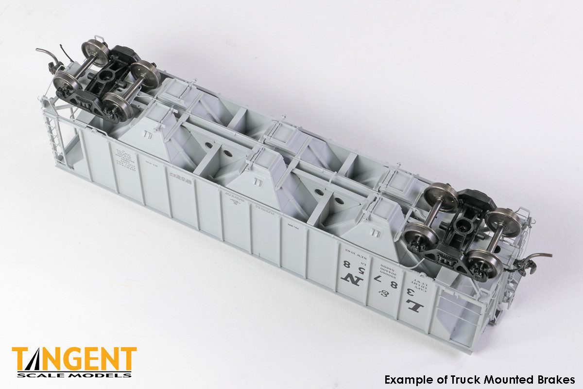 Tangent Scale Models HO 35162-12 Pullman-Standard 2929 Covered Hopper Louisville and Nashville 'Delivery Gray 10-1963' L&N #38783