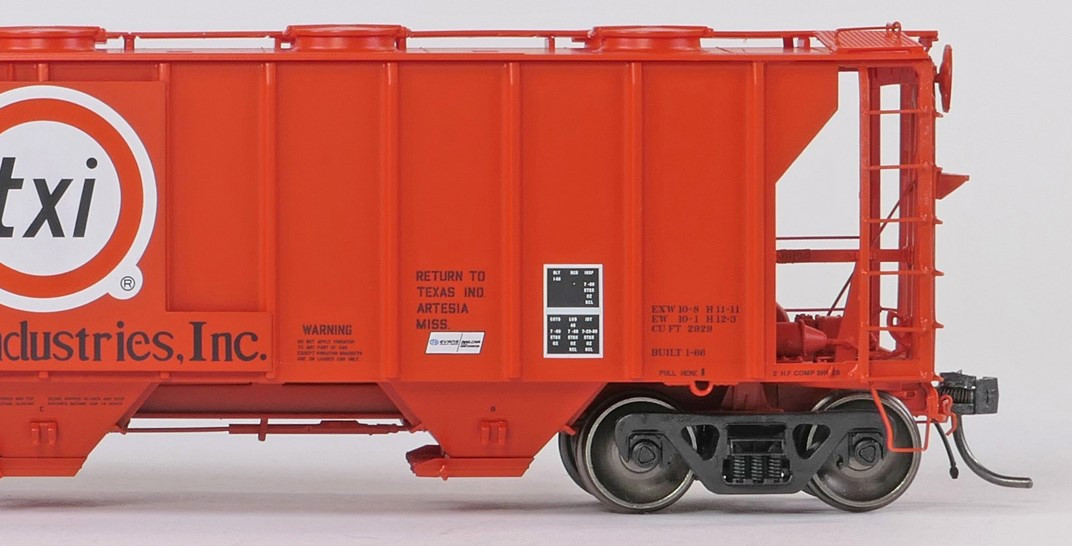 Tangent Scale Models HO 35164-04 Pullman-Standard 2929 Covered Hopper 'Texas Industries 1980' USEX #5023