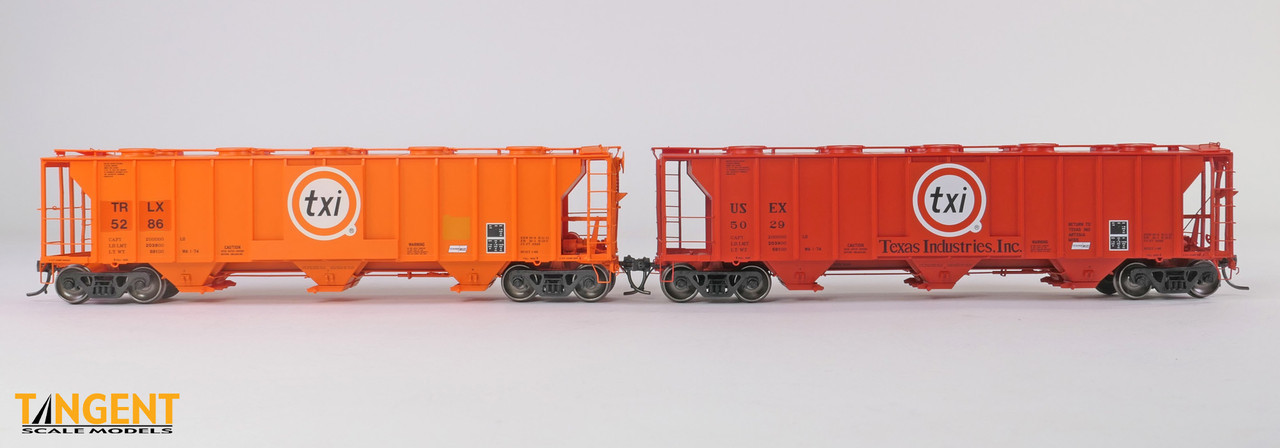 Tangent Scale Models HO 35165-03 Pullman-Standard 2929 Covered Hopper TRLX “Ex-Texas Industries 1993+' TRLX #5298