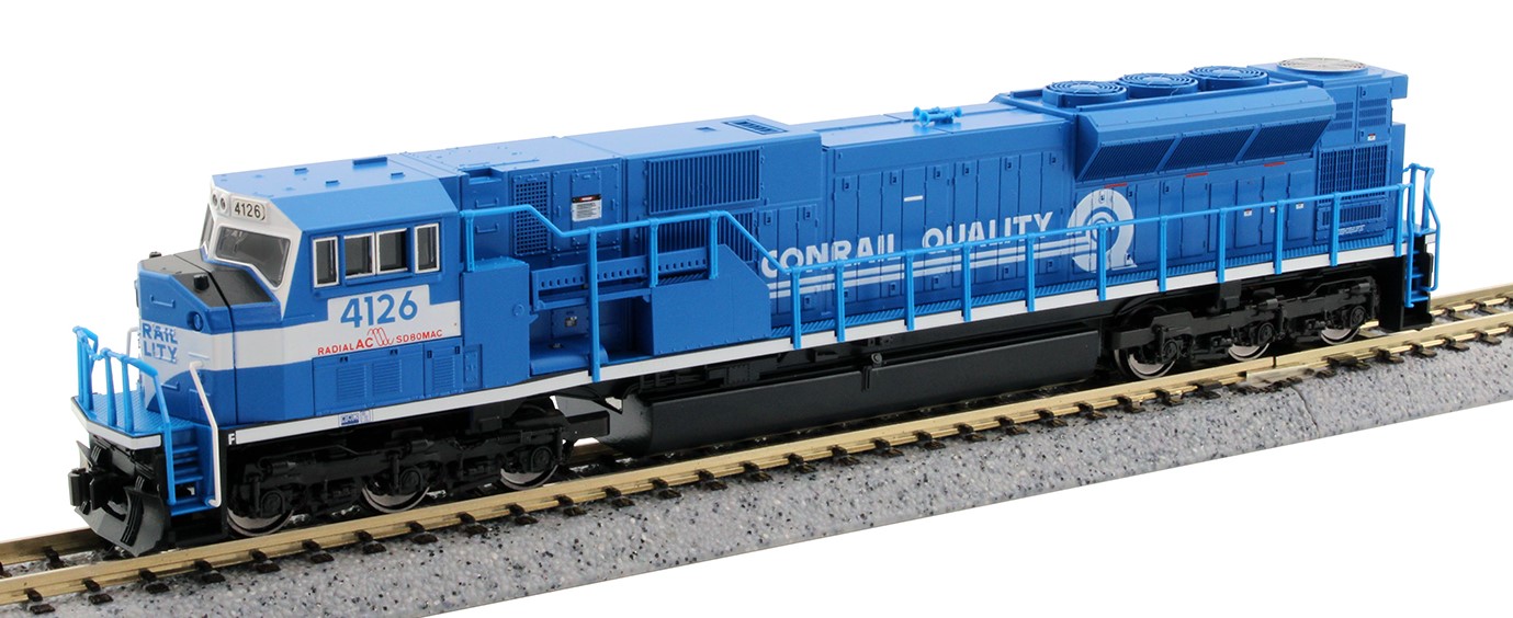 Kato N 176-5516 DCC Ready EMD SD80MAC Locomotive Conrail 'Quality' CR #4126