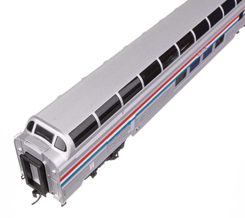 WalthersProto HO 920-14600 85' Budd Great Dome Lighted Amtrak Phase III w/ Decal