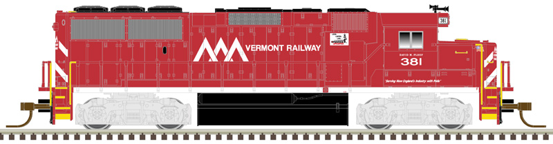 Atlas Master Silver Series N 40004911 DCC Ready EMD GP60 Locomotive Vermont Railway VTR #381