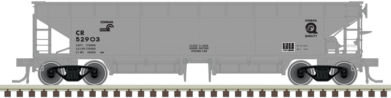 Atlas Master N 50006604 70-Ton Hart Ballast Car Conrail CR #52903