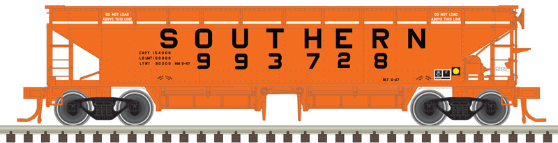 Atlas Master N 50006609 70-Ton Hart Ballast Car Southern Railway #993728