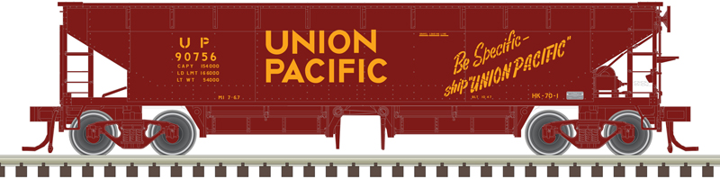 Atlas Master N 50006616 70-Ton Hart Ballast Car Union Pacific UP #90784