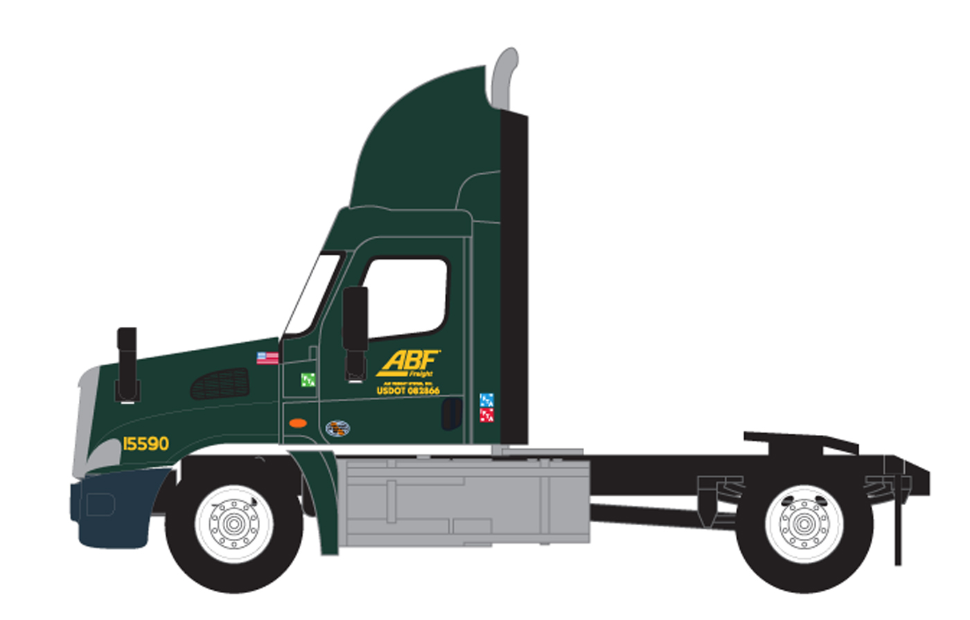 Trainworx N 42593-04 Freightliner Cascadia Raised-Roof 2-Axle Semi Tractor ABF #4
