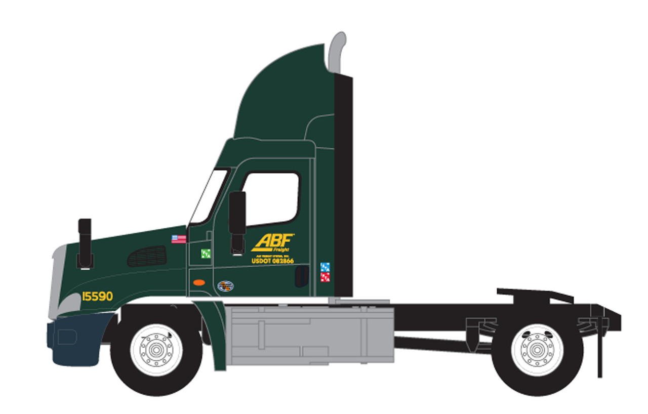 Trainworx N 42593-05 Freightliner Cascadia Raised-Roof 2-Axle Semi Tractor ABF #5