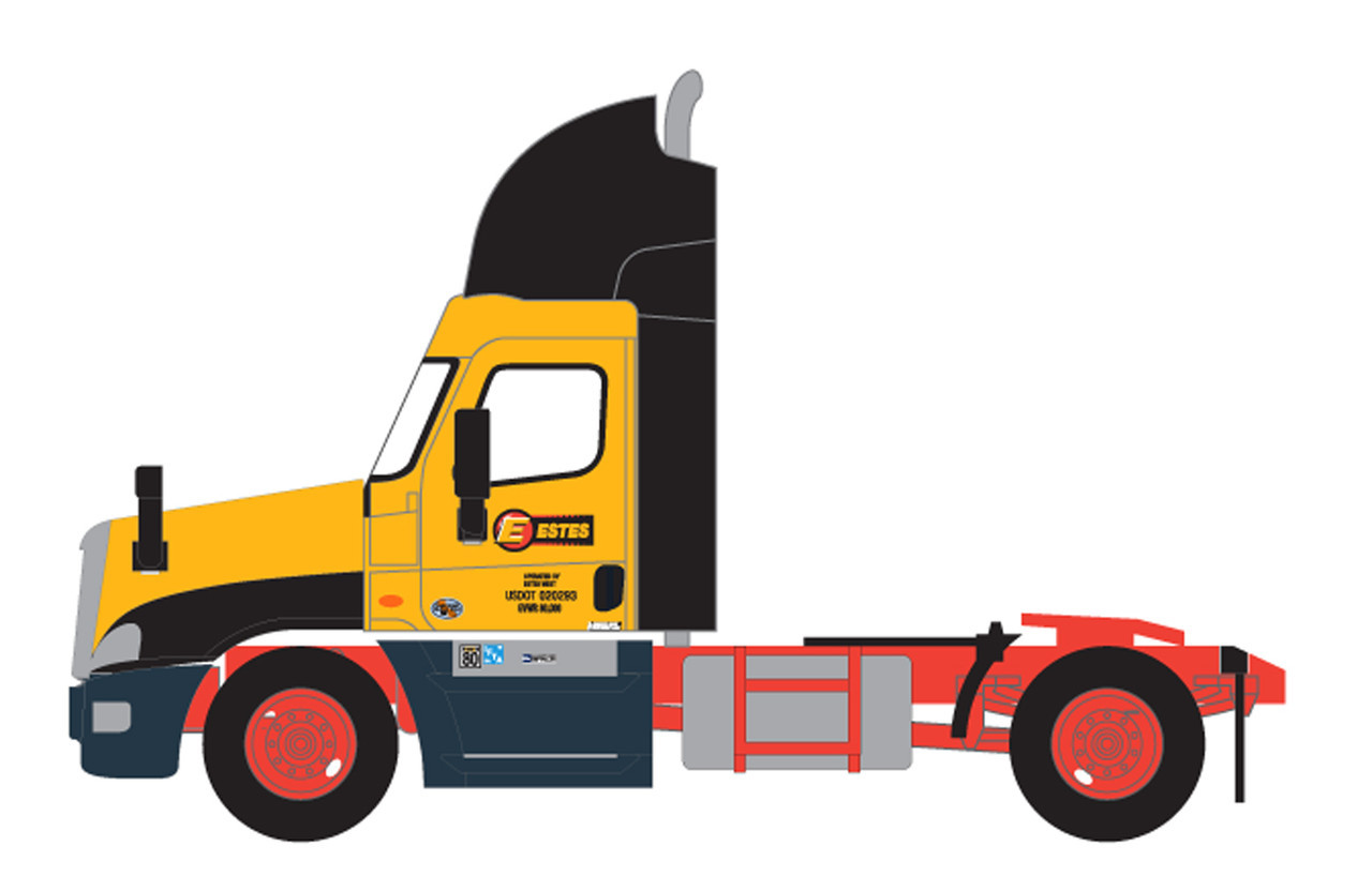 Trainworx N 42594-03 Freightliner Cascadia Raised-Roof 2-Axle Semi Tractor Estes #3 USDOT Number