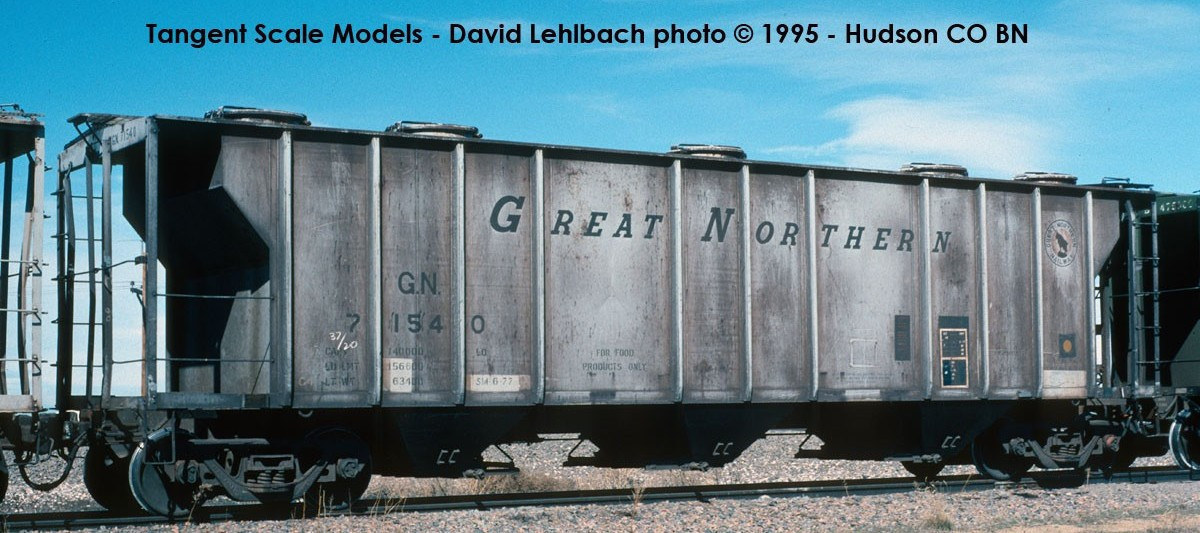 Tangent Scale Models HO 35011-09 PS-2 3215CuFt Covered Hopper Great Northern 'Delivery Gray 2-1960' GN #71546