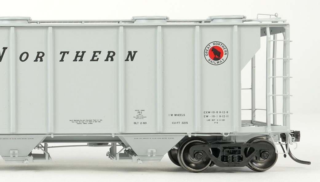 Tangent Scale Models HO 35011-11 PS-2 3215CuFt Covered Hopper Great Northern 'Delivery Gray 2-1960' GN #71568