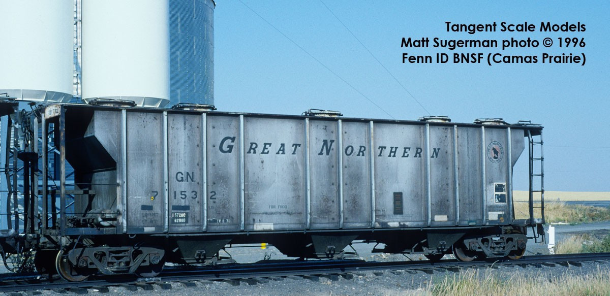 Tangent Scale Models HO 35011-11 PS-2 3215CuFt Covered Hopper Great Northern 'Delivery Gray 2-1960' GN #71568