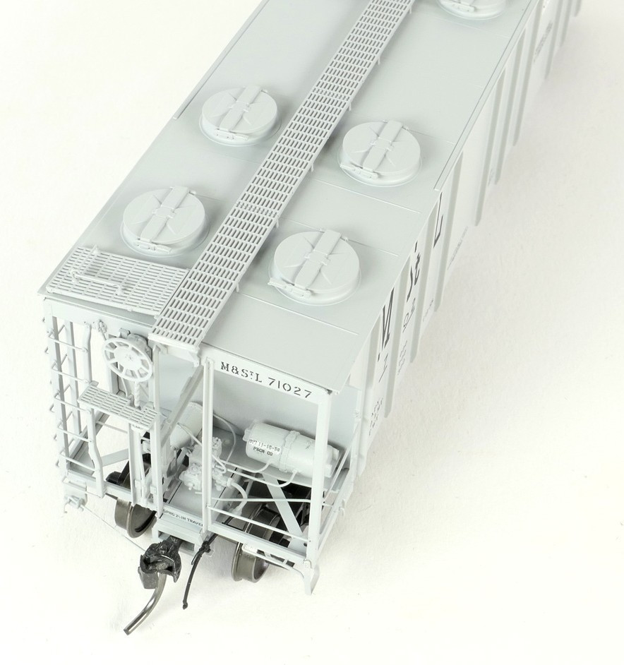 Tangent Scale Models HO 35012-06 PS-2 3215CuFt Covered Hopper Minneapolis and St. Louis 'Delivery Gray 11-1958' M&StL #71025