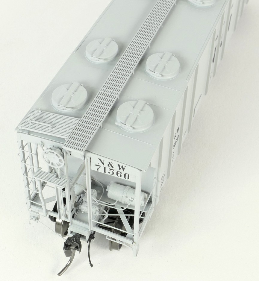 Tangent Scale Models HO 35013-09 PS-2 3215CuFt Covered Hopper Norfolk and Western 'Delivery Gray HC13 5-1961' NW #71579
