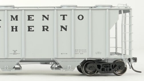 Tangent Scale Models HO 35014-01 PS-2 3215CuFt Covered Hopper Sacramento Northern 'Delivery Gray 5-1959' SN #5011