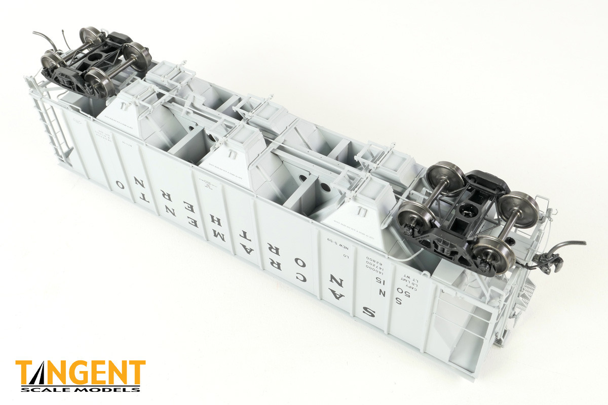 Tangent Scale Models HO 35014-03 PS-2 3215CuFt Covered Hopper Sacramento Northern 'Delivery Gray 5-1959' SN #5015