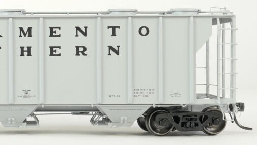 Tangent Scale Models HO 35014-06 PS-2 3215CuFt Covered Hopper Sacramento Northern 'Delivery Gray 5-1959' SN #5020