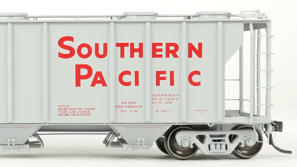 Tangent Scale Models HO 35015-09 PS-2 3215CuFt Covered Hopper Southern Pacific 'Delivery Gray H-100-1 9-1959' SP #490072