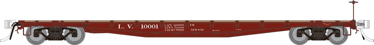 Rapido Trains Inc HO 138015A F30A 50' Flat Car Lehigh Valley - Single Car #2