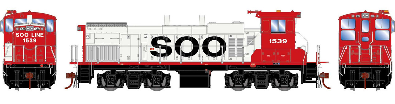 Athearn Genesis HO ATHG66370 DCC/Tsunami 2 Sound Equipped EMD MP15AC Locomotive SOO #1539