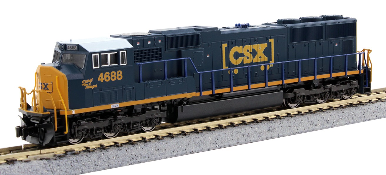 Kato N 176-7617 DCC Ready EMD SD70M w/Flat Radiators CSX 'Spirit of Tampa' #4688