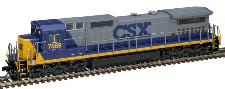 Atlas Master Gold Series N 40005677 DCC/ESU LokSound V5 Equipped GE Dash 8-40C Locomotive w/ Front D/L CSX #7574