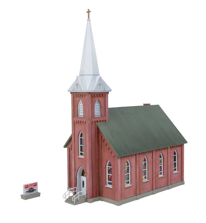 Walthers Cornerstone N 933-3858 Brick Church - Kit